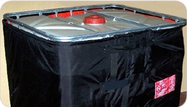 Flexible heating jackets for bulk storage containers of liquids