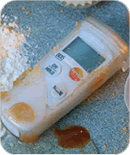 Water- & dishwasher-proof thanks to TopSafe protection sleeve testo 805 Mini IR Thermometer, TopSafe