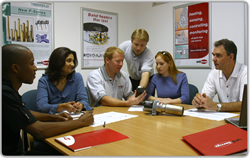 The unitemp team during a training session