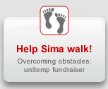 Help Sima Walk Again: Overcoming obstacles - a unitemp fundraiser
