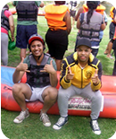 Thumbs up: Tazz & Brett Thumbs up: Tazz & Brett