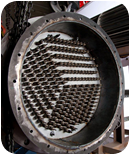 Flanged immersion heater end section Flanged immersion heater end section