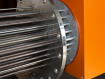 Flanged Heater: 114 KW for heating eluate