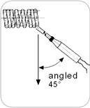 Coil heater: Angled exit