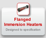 Flanged Immersion Heaters, custom designs