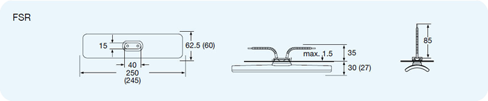 IR Emitters Elstein FSR Technical Drawing