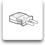 Standard Connector - Male, type 'J'/ 'K'/ 'T'/ 'R'/ 'S'  