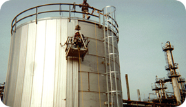 Tank Insulation: Vertical standing seam panel