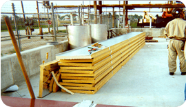 Machine used to form double-locking standing seam. Double-locking standard seam