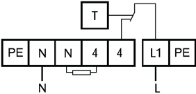 Thermon ZP Thermostat - wiring diagram