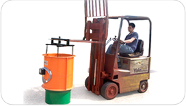 Non-slip fork lift attachemnt for Thermosafe Thermosafe Induction Drum Heater Lifting Frame 03