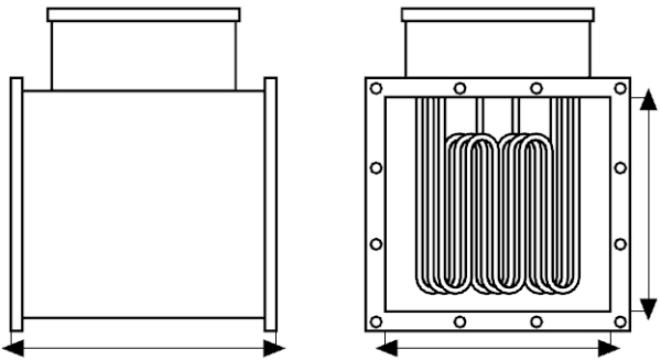 unitemp Air Duct Heaters: Low Temperature Construction