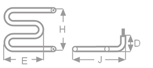 Rod Heater Shape F