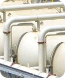 Water treatment tanks and pipelines
